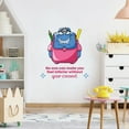 thumbnail image 2 of Inferior School Bag Class Life Quote Cartoon Quotes Decors Wall Sticker Art Design Decal for Girls Boys Kid Room Bedroom Nursery Kindergarten Home Decor Stickers Wall Art Vinyl Decoration (40x35 inch), 2 of 2