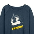 thumbnail image 3 of Star Wars - Valentine Han Solo I Know - Women's French Terry Pullover Sweatshirt, 3 of 5