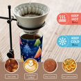 thumbnail image 5 of 500ml Double-Wall Vacuum Insulated Tumblers Stainless Steel Coffee Tumbler with Ceramic Coating Colorful Christmas Trees Pattern, 5 of 8