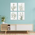 thumbnail image 2 of Boho Bathroom Decor Wall Art,Green Eucalyptus Plant Prints for Bedroom,Office,Nature Artificial Poster Set of 4pcs, 2 of 6