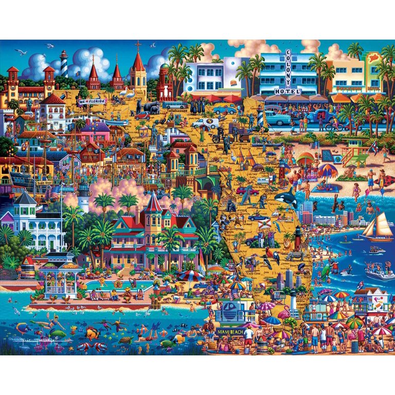 Dowdle Jigsaw Puzzle - Best of Florida - 500 Piece - Walmart.com