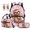Strawberry Sloth, variant on Jeiento Peeking Cat Backpack And Lunch Box Set for Kids 4 Piece 17 Inch School Backpack, Lunch Bag, Pencil Case, Bookmark for Boys Girls Primary Elementary School