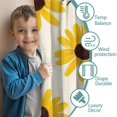 thumbnail image 3 of Blackout Kids Curtains,Bees and Sunflowers Childrens Insulated Curtains Set Of 2,Bedroom Essentials,Toddler Room Decor 52x63in(132x160cm), 3 of 4