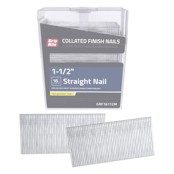 Finish Nails Grip-Rite GRF16112M, calibre 16, 3,8 cm