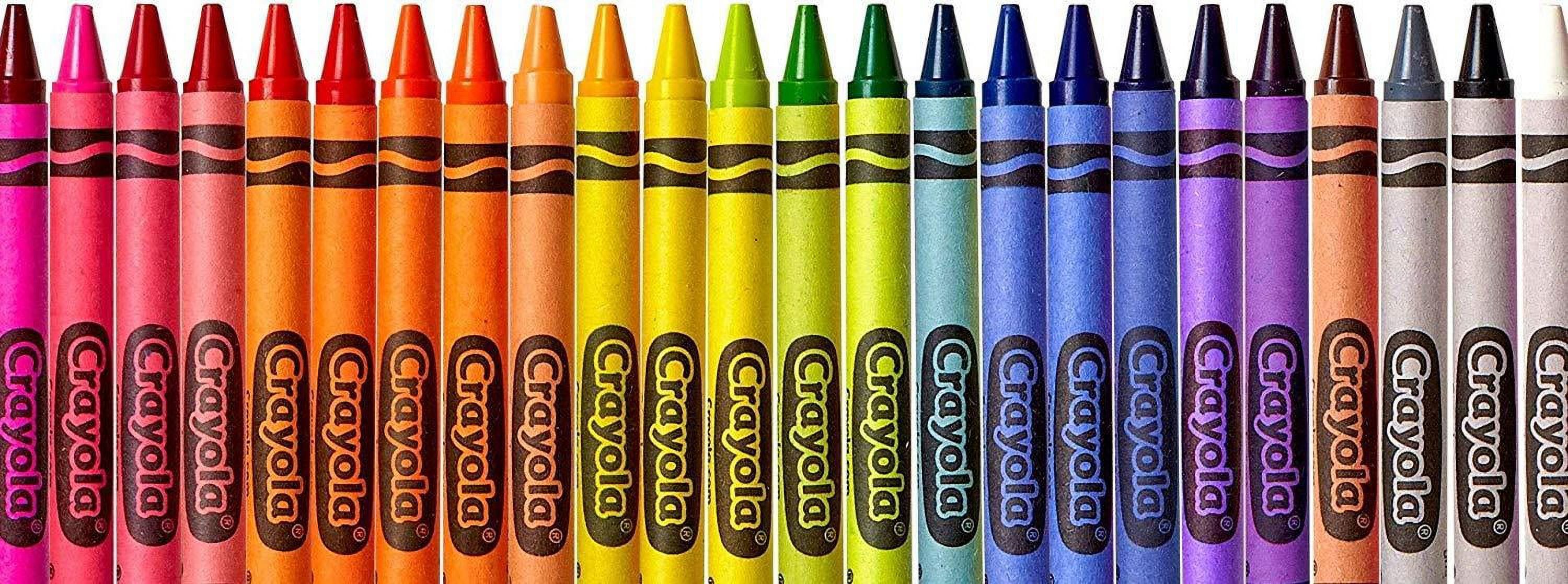 Crayola Erasable Colored Pencils, 24 Count, Pre-Sharpened, Fully Erasable| 24 Count Crayola Crayons | Crayon and Pencil Sharpener Bundle