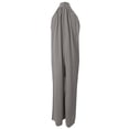 thumbnail image 4 of Plus Size Womens Casual Sleeveless Loose Solid Jumpsuits Baggy Stretchy Long Pant Romper Overalls With Pockets Seasonal Attire Hang Neck Net Yarn Splicing Wide Leg Jumpsuit Pocket Romper Women Womens, 4 of 4
