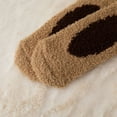 thumbnail image 6 of Womens Plush Cabin Socks with 3D Bear Design Non Slip Grips for Indoor Lounging and Comfort, 6 of 7