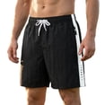 thumbnail image 3 of Umfun Men's Solid Color Shorts Elastic Drawstring Waist Zipper Pockets Quick Dry for Running & Casual, 3 of 9