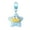 Blue, variant on Plush Five Point Star Key Holder Adorable Winter Gift For Women Soft Bag Charm Birthday Souvenir