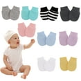 thumbnail image 2 of 1 Pair Baby Anti Scratching Soft Cotton Gloves Newborn Infant Handguard Mittens, 2 of 13