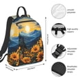 thumbnail image 2 of Disketp Elegant Sunset Sunflower Mochila Ligera e Impermeable, Mochila de Día Resistente para Viajes, Senderismo y Uso Diario para Hombre y Mujer, 2 of 7