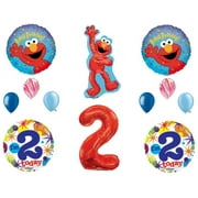 2nd Elmo Birthday Party Balloons Decoration Supplies Second Sesame Street