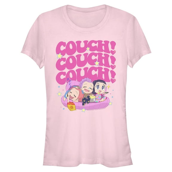 Juniors KPop Demon Hunters Cute Friendship Couch Time T Shirt