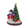 thumbnail image 3 of Figura navideña para decoración del hogar con luz, adorno, estatua decorativa de decoración navideña para mesa de cafetería, oficina, chimenea Muñeco de nieve, 3 of 10