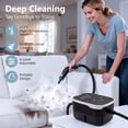 thumbnail image 3 of Yuyongr Steam Cleaner 1500W Handheld Steamer for Cleaning,15s Heat-Up, 1.32 Quarts Tank, Portable Steamer for Home with 15 pcs Accessories for Home for Dirt, Grease, Grout, Tile,Floor, Car, 3 of 11