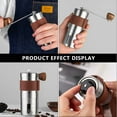 thumbnail image 4 of Foqnuq Portable Stainless Steel Manual Coffee Grinder Handheld Tool Compact Design for Camping, Hiking, and Home Brewing, 4 of 9
