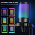 thumbnail image 3 of FIFINE Gaming Microphone for PC Computer PS5 PS4 Laptop, USB Streaming Microphone with RGB, Condenser, Mute Button, Gain Control for Recording-A6NEO, 3 of 11