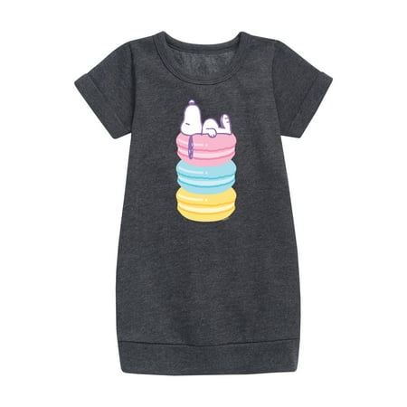 

Peanuts - Snoopy Stacked Macarons - Youth Girls Fleece Dress