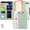 1-sauge, variant on Foldable Spiral Clipboard Folio with Storage Zipper Pouch, 5 Plastic Folders with Pockets,Refillable Lined Notepad (8.5" x 11"), Hardcover Project Organizer with 36 Stickers,Weeds