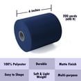thumbnail image 3 of Craft And Party- Navy Blue 6" x 200 yards Tulle Roll Fabric Spool - Tutu Wedding Gift Craft Bow Decoration, 3 of 5