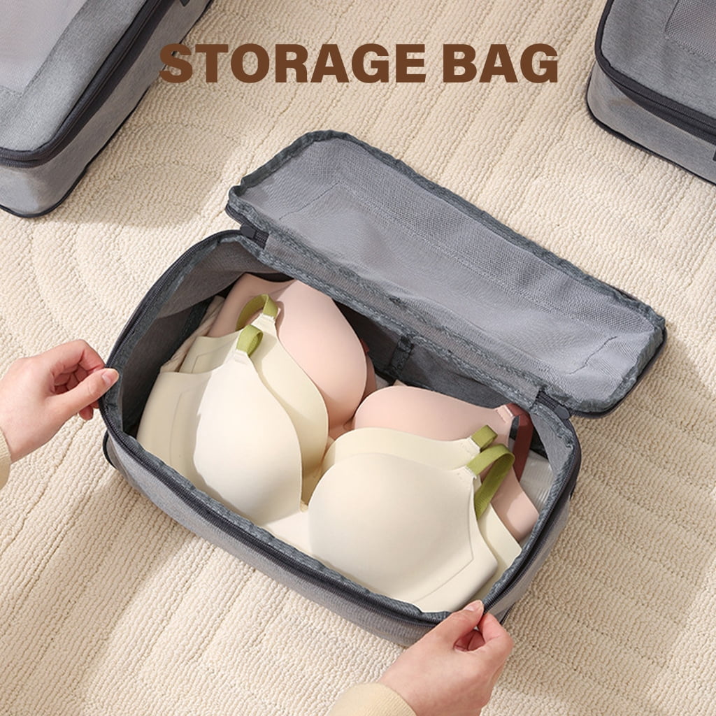 6Pcs Travel Organized Packing Cubes Set Portable Laundry Bag Pouches Storage Luggage for Women Men Easy Packing