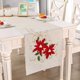 thumbnail image 5 of Mantel rústico con bordado rectangular, adorno floral para mesa para cenar en casa, 5 of 5