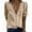 Beige, variant on Women Classy Tunics Deep V-Neck Lace Neckline Hollow Outs Leeve Short Sleeve Solid 2024 Summer Leisure Shirts Lace Crochet Flowy Swiss Dot