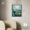 thumbnail image 5 of Seagull And Boat Canvas Coastal Wall Art by Art Remedy, Black Frame, 16" x 20", 5 of 7