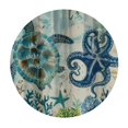 thumbnail image 4 of Orinice Turtle Octopus Sea Theme Round Table Cover Stain Resistant Washable Indoor Outdoor Tablecloth Kitchen Dining Wedding Parties 100% Polyester Fiber 54-58, 4 of 8