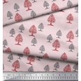 thumbnail image 3 of Soimoi Poly Georgette Fabric Tree Block Print Fabric by The Yard 52 Inch Wide, 3 of 3