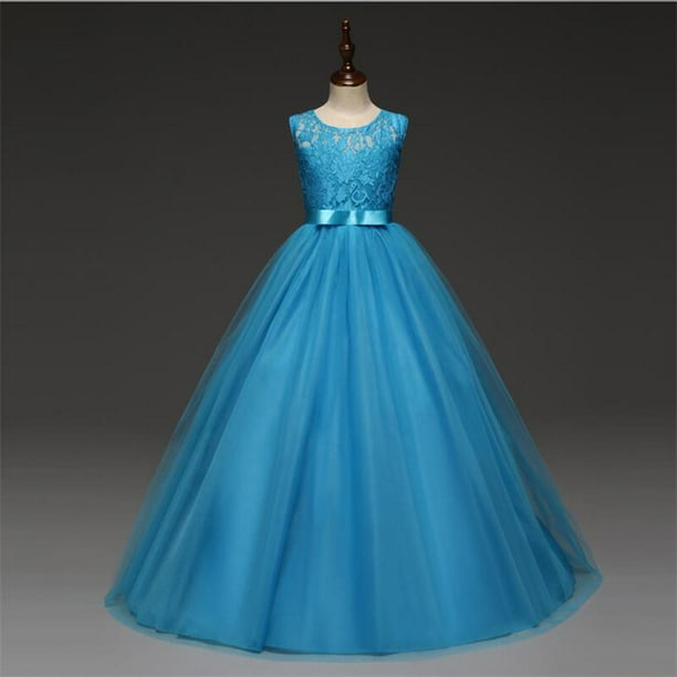 Vestido de fiesta de tul azul marino para niñas Vestido de fiesta de comunión para niñas adolescentes zhangyuxiang unisex
