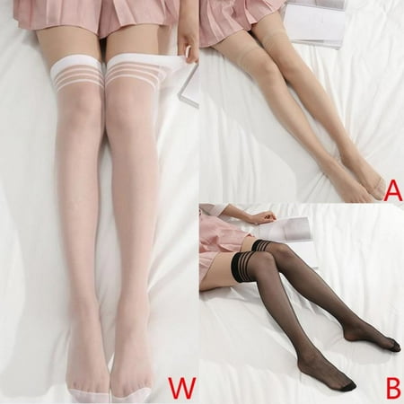

BRAND FACTORY PRICE!Overknee Stockings Lovely Silk Lolita Thigh High Stocks Female Cotton Knee High Sock Length Of Stocking