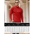 thumbnail image 4 of Coshow Men's Turtleneck T shirt Casual Lightweight Cotton Slim Fit Basic Pullover Tops, 4 of 4