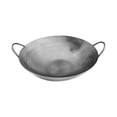 thumbnail image 3 of 28-3/8" Carbon Steel Chinese Cantonese Style Wok Pan Frying Pan, Two Side Handle, 3 of 7