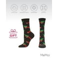 thumbnail image 6 of MeMoi Women's Christmas Tree Truck Holiday Crew Socks - Womens - Female, 9-11, Black, 6 of 7