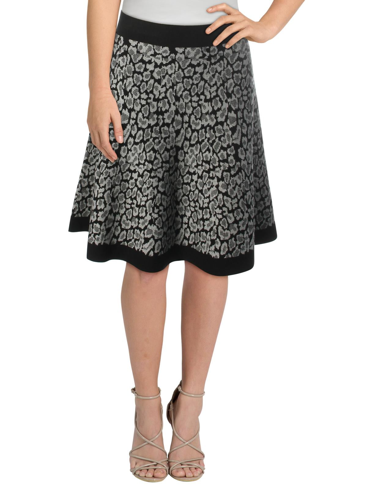 black flare skirt xl