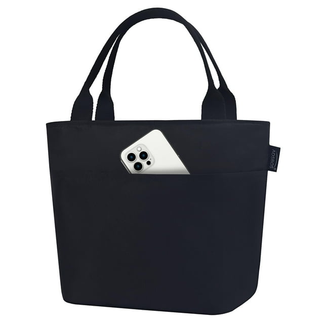 Bolsa Térmica para Almuerzo Aosbos Aislada e Impermeable Negra