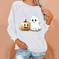 thumbnail image 2 of DDAPJ pyju Women's Halloween Ghost Sweatshirt Novelty Holiday Pullover Sweatshirt Funny Spooky Season Tops, 2 of 4