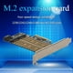 thumbnail image 3 of Adaptador PCIe NVMe SATA M.2 a PCI-Express 3.0 X4 para SSD B Key M Key M2, 3 of 9