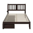 thumbnail image 5 of HomeStock Variety Full Bed with 2 Drawers in Espresso, Solid Wood with Classic Headboard, Includes Turbo Charger, Slat Kit for Mattress Support, No Foundation Needed, 5 of 6