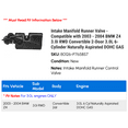 thumbnail image 2 of Intake Manifold Runner Valve - Compatible with 2003 - 2004 BMW Z4 3.0i RWD Convertible 2-Door 3.0L 6-Cylinder Naturally Aspirated DOHC GAS 2005, 2 of 2
