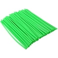 thumbnail image 2 of (Verde) Kit de cubiertas de piel para radios de motocicleta, 72 Uds., cubiertas para llantas de rueda de Motocross, cubiertas reflectantes universales, 2 of 5