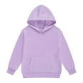 thumbnail image 2 of Zanarzt Cute Clothes Girls Oversized Hoodies Fleece Pullover Sweatshirts Kids Fashion Casual Outfits Fall Winter Clothes Light Purple,9-10 Years, 2 of 4