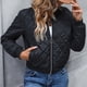 thumbnail image 4 of Gibobby Abrigos de mujer invierno, Chamarra ligera para mujer, resistente al agua, casual, con paneles(Negro,M), 4 of 5