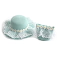 thumbnail image 4 of Zanarzt Sun Hats for Kids Toddler Girls Straw Hat and Shoulder Bag Set Daisy Flower Beach Cap Wide Brim Summer Sun Hat Foldable Hat Green,One Size, 4 of 9