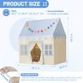 thumbnail image 4 of Wilwolfer Kids Play Tent Indoor: Peach Skin Fabric Playhouse with Play Mat and Star Lights - Toddlers  Toys for Boy Girl Birthday Gift, 4 of 9