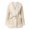 Beige, variant on Women’s Faux Fur Trim Wrap Winter Coat Belt Self Tie Waist Long Sleeve Quilted Padded Mid‑Length Warm Outer Jacket 1‑Pack S‑XXL Plus Size Friendly