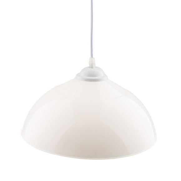 Abat-jour Semi-Circulaire pour Plafond, Couvre-Luminaire Suspendu, Abat-Jour Suspendu, Luminaire Suspendu Blanc