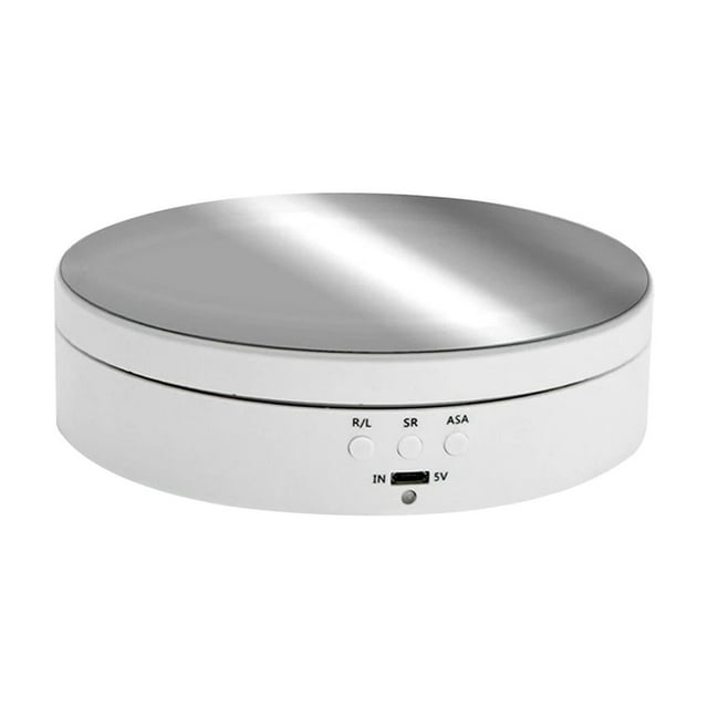 360 Degree 3 Speeds Electric Rotating Display Stand Mirror Turntable Jewelry Holder Battery For Photography Video Shooting Props ,Excellent Structural Design