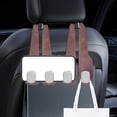 thumbnail image 1 of Daqian Ons-board Hook Car Rear Seat Back Double Hook Car Turn Over Leather Metal Belt Drill Car Small Hook, 1 of 5